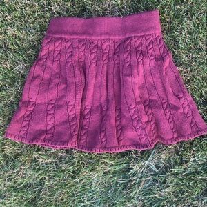 sweater knit skirt